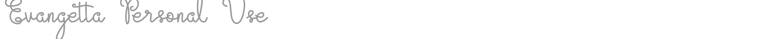 Evangetta font preview